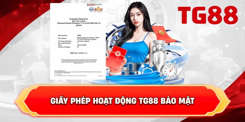 Giấy Phép Hoạt Động TG88 bảo mật